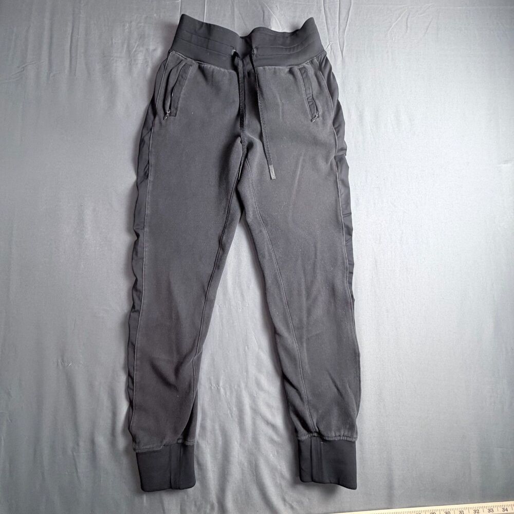 Lululemon Women Jogger Black Pockets Drawstring Athletic Relaxed Running Comfort